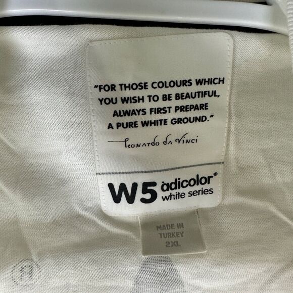 Adidas Men's 2XL T Shirt Adicolor White Series Y2K 2005 Graphic Short Sleeve - Picture 6 of 8